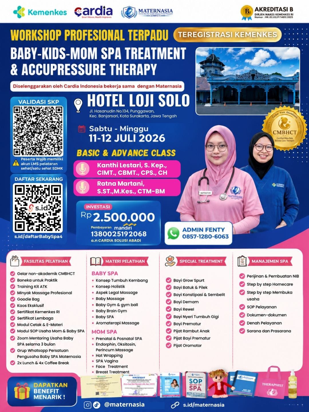 Gambar Workshop: Profesional Terpadu Baby–Kids–Mom Spa Treatment & Accupressure Therapy Batch 4
